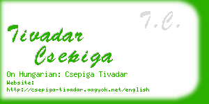 tivadar csepiga business card